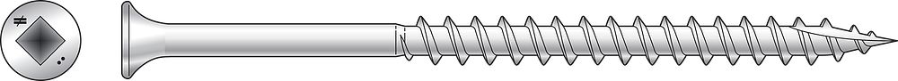 S08162DB1 #8 X 1-5/8" Type 305 Stainless Steel Bugle-Head Screw #2 Square Drive 1-Pound Box with Bit