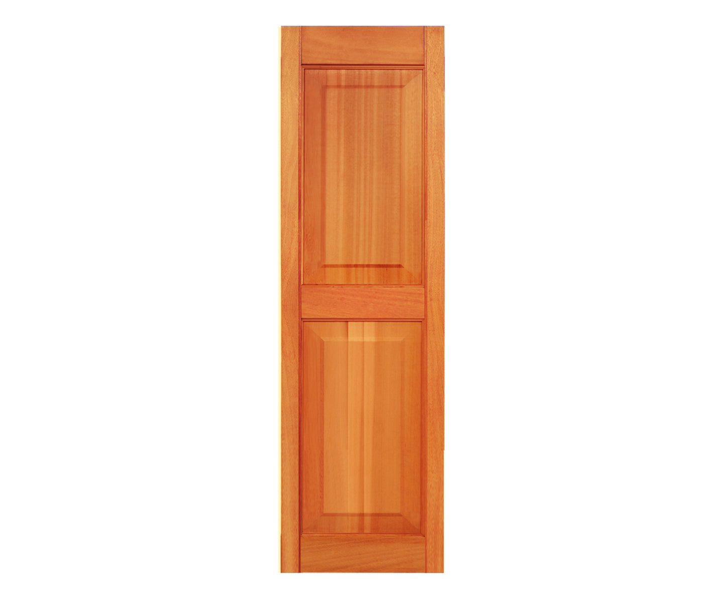 20" Heavy-Duty Western Red Cedar Standard Raised Shutters - Pair Stain Grade