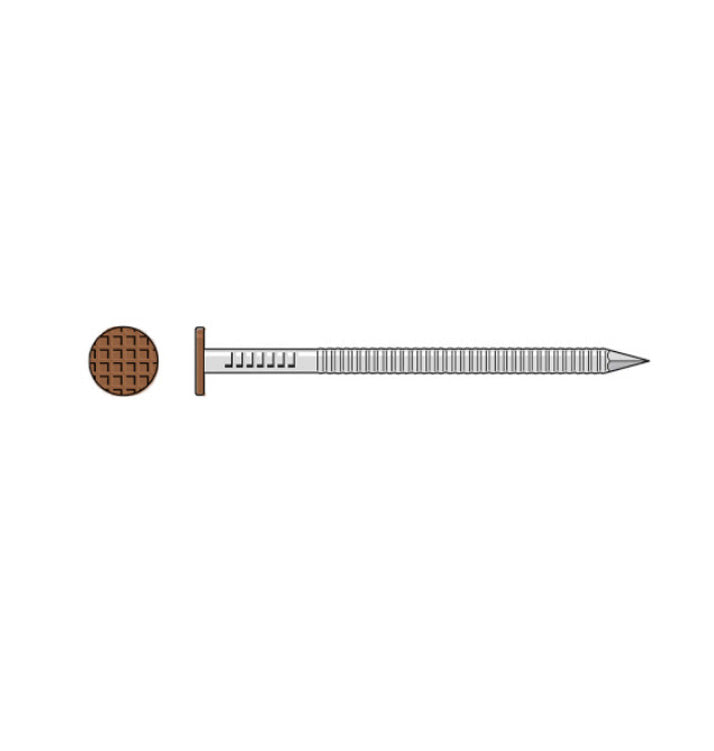 2" 304 Stainless Steel Ring-Shank Siding Nails Painted - 1# Box