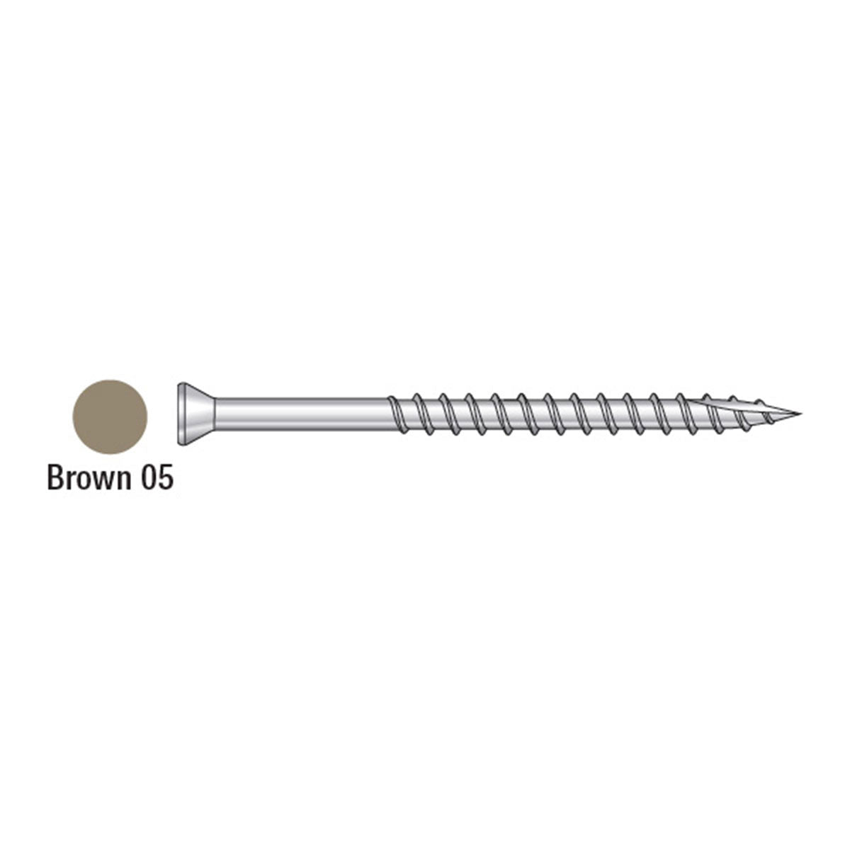2-1/4" Type 316 Stainless Steel 6 Lobe Drive Trim Head Screws Painted Screws - 350-CT Pack