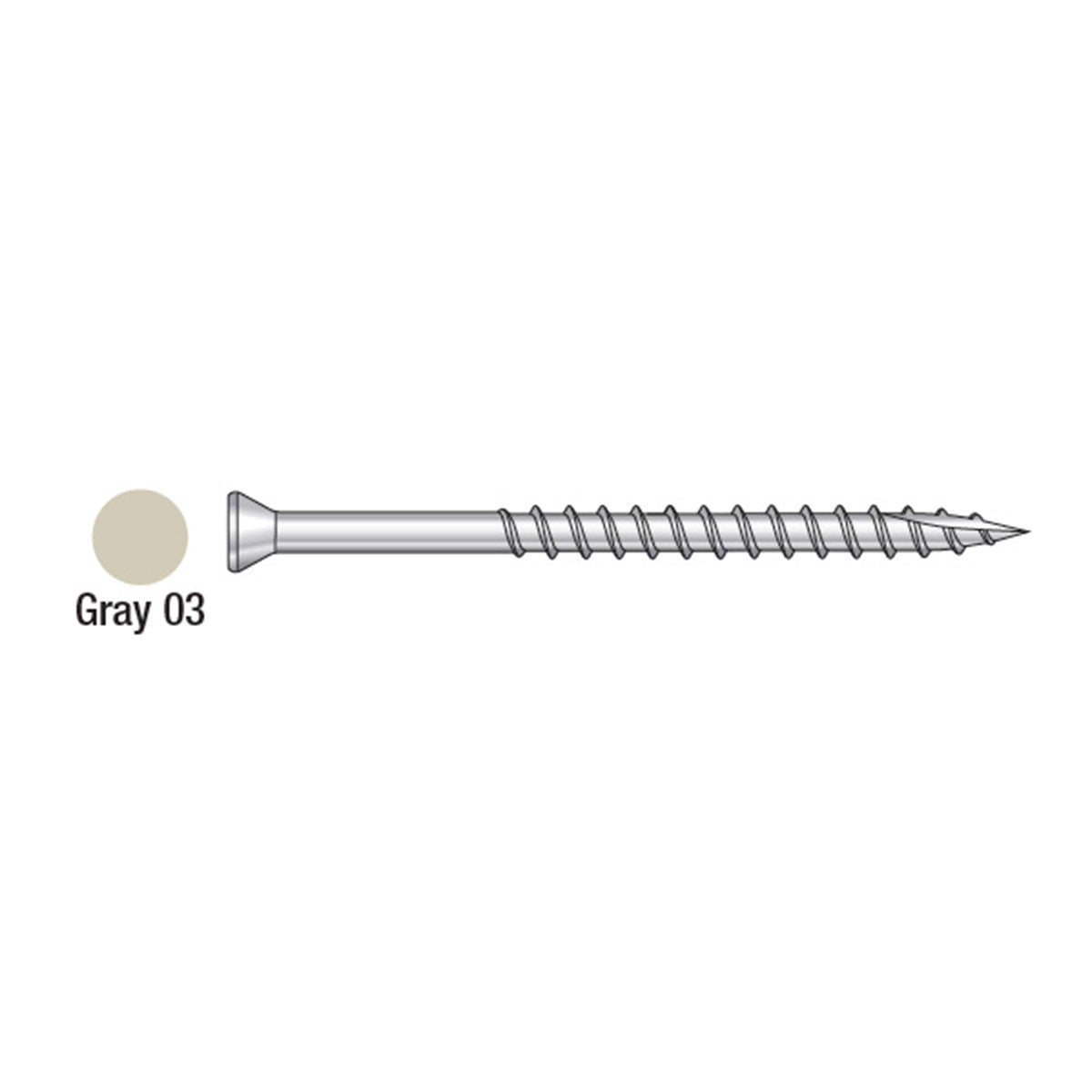 2-1/4" Type 305 Stainless Steel 6 Lobe Drive Trim Head Screws Painted Screws - 1,750-CT Pack