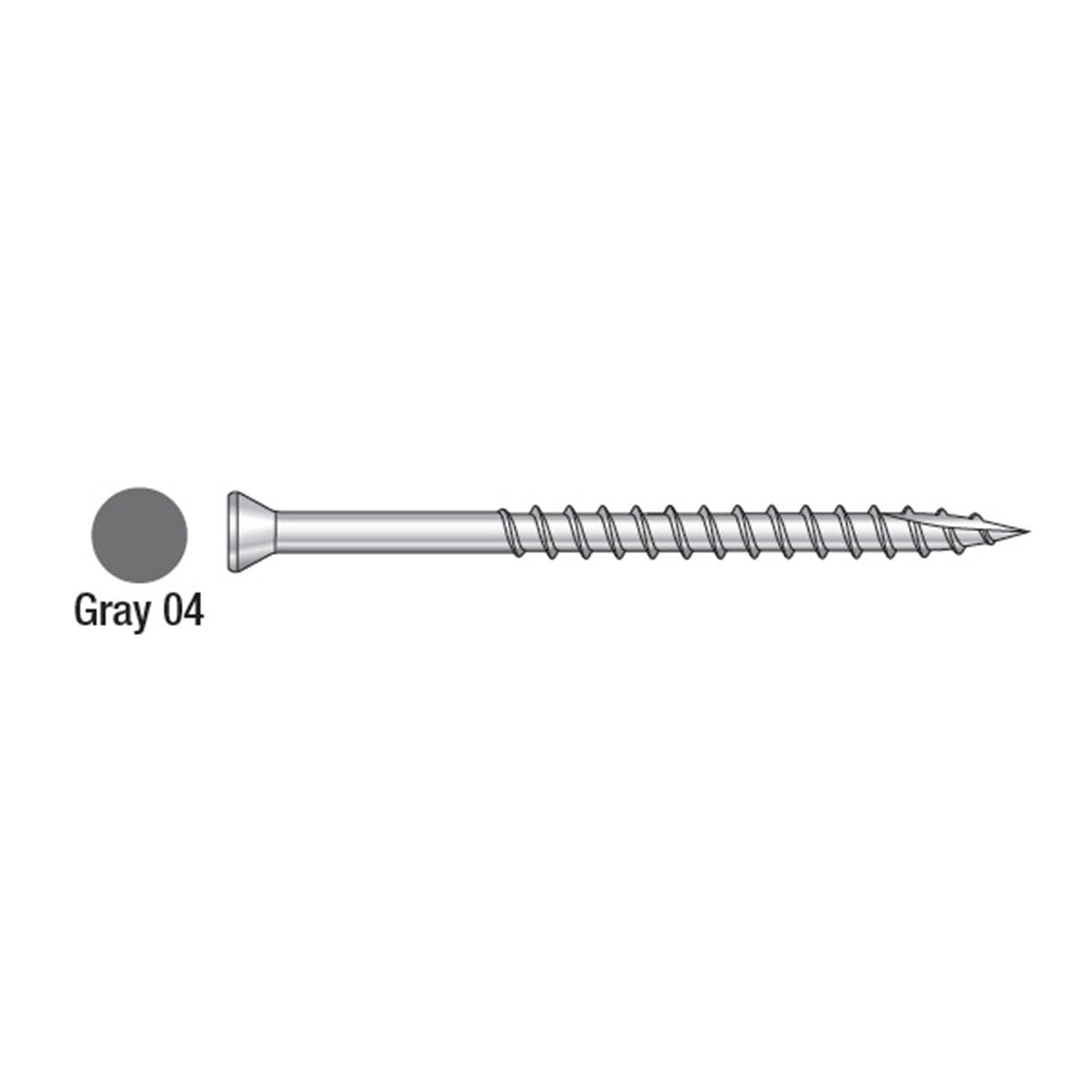 2-1/4" Type 305 Stainless Steel 6 Lobe Drive Trim Head Screws Painted Screws - 1,750-CT Pack