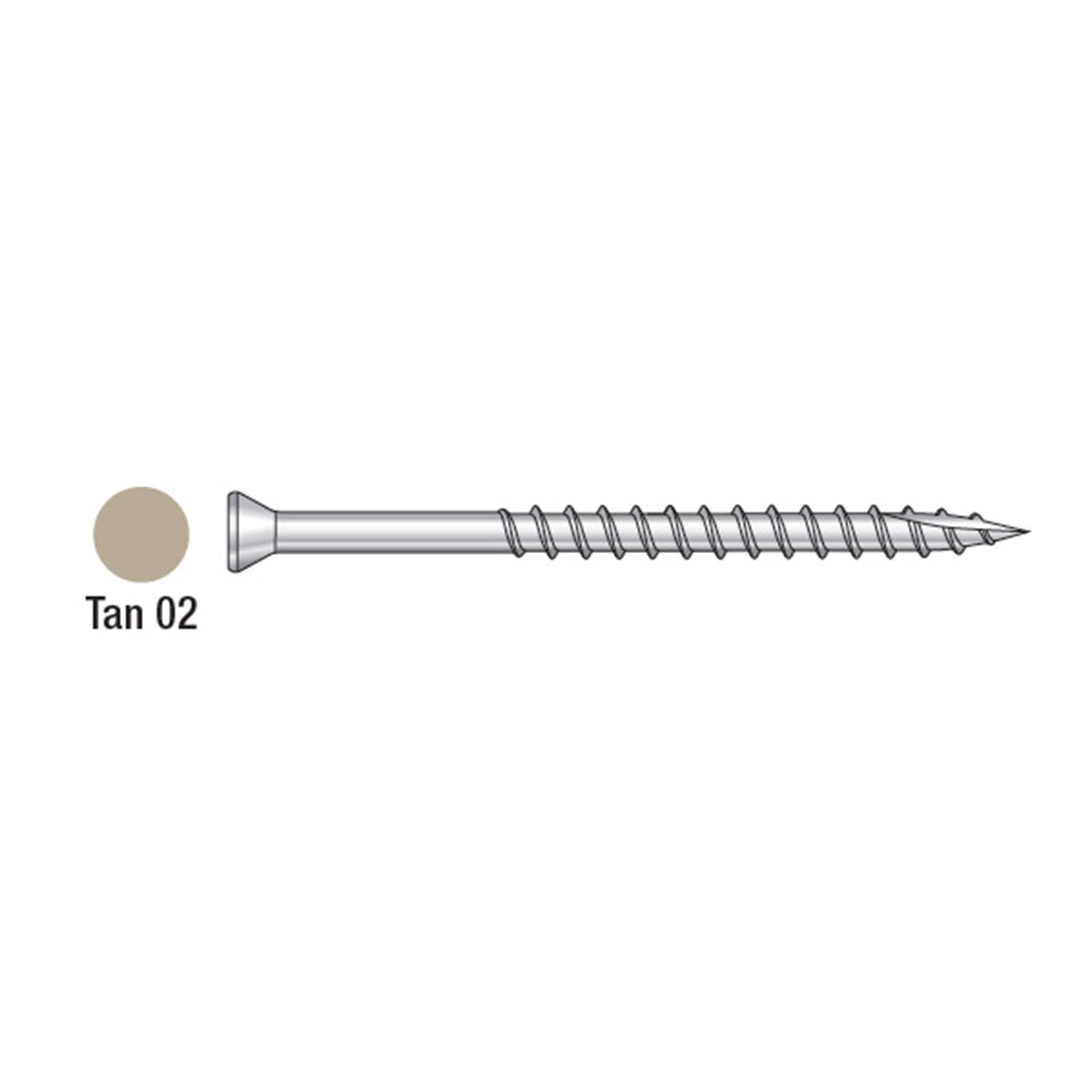 1-5/8" Type 316 Stainless Steel 6 Lobe Drive Trim Head Screws Painted Screws - 70-CT Pack