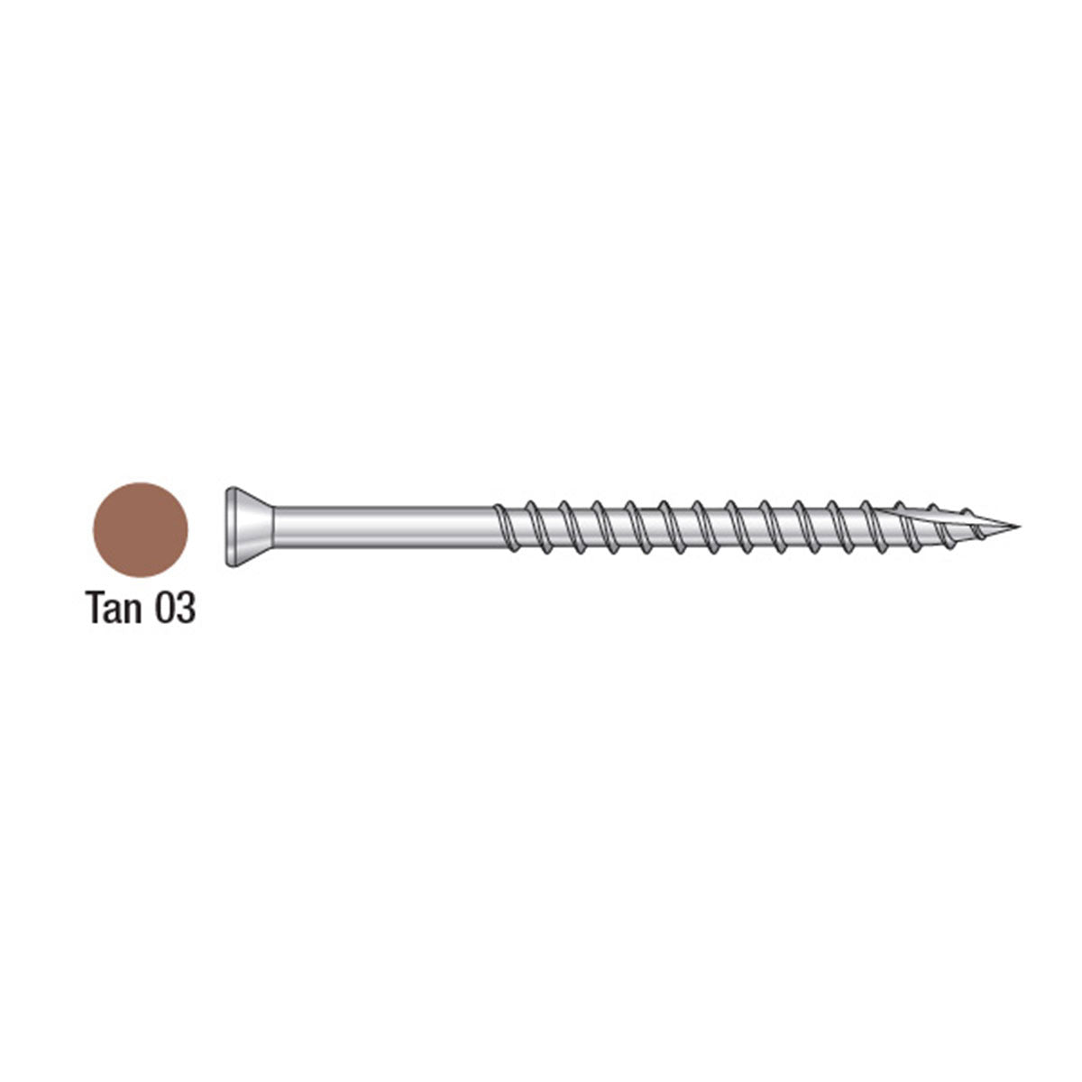 #7 X 1-5/8" Type 316 Stainless Steel T15 6-Lobe Drive Trim Head Screw Painted 350-CT Box with Bit