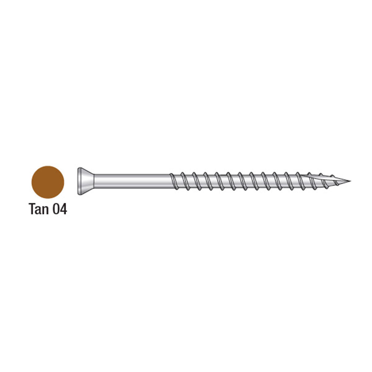 #7 X 2-1/4" Type 316 Stainless Steel T15 6-Lobe Drive Trim Head Screw Painted 1750-CT Box with Bit