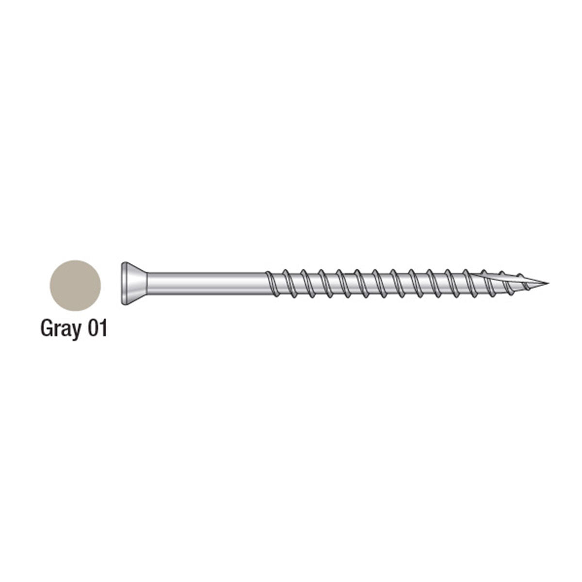 1-5/8" Type 316 Stainless Steel 6 Lobe Drive Trim Head Screws Painted Screws - 70-CT Pack