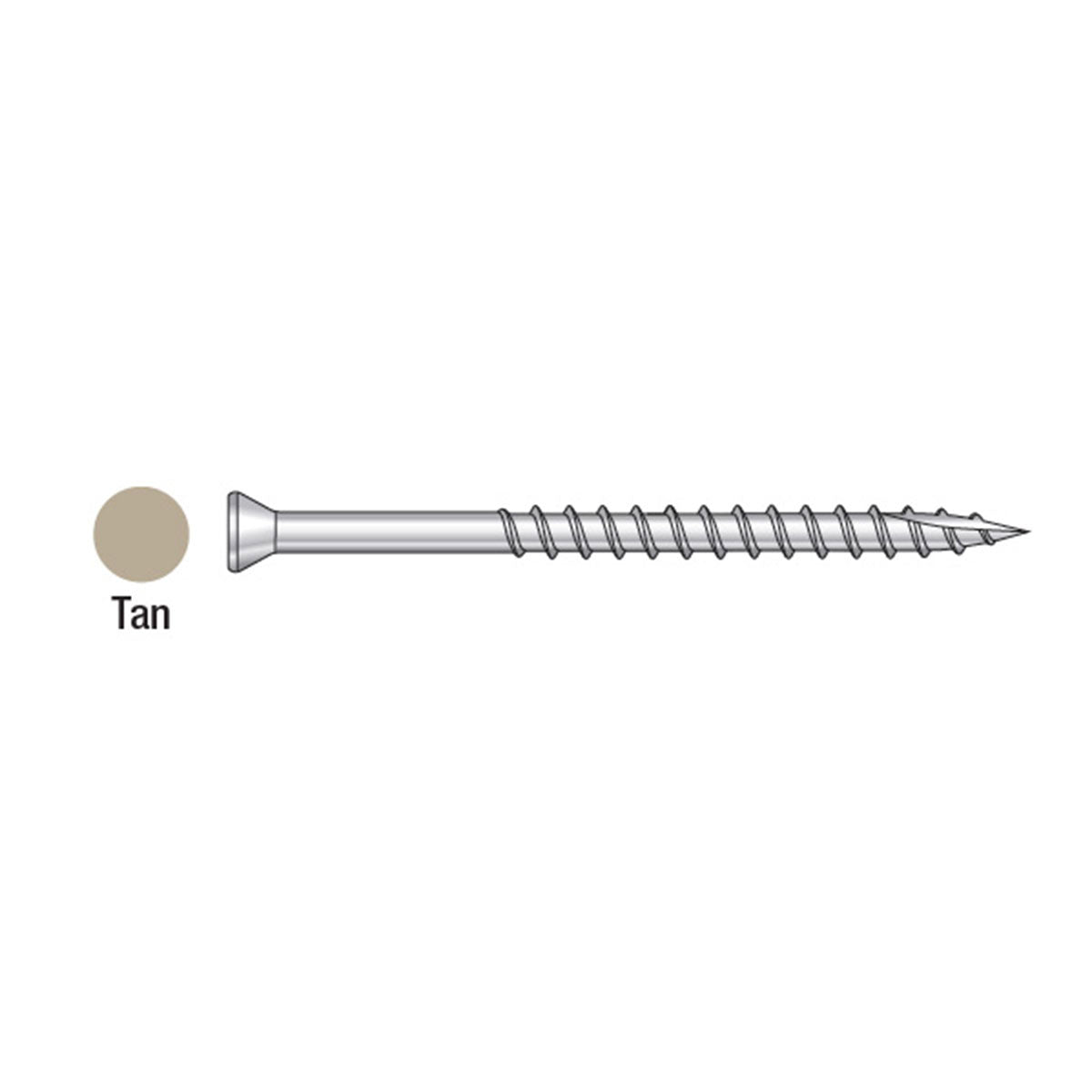 1-5/8" Type 316 Stainless Steel 6 Lobe Drive Trim Head Screws Painted Screws - 70-CT Pack
