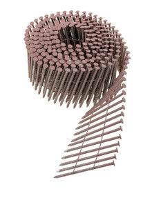 .092" 304 2-1/2" Stainless Steel 15 Degree Wire Coil Painted Siding Nails - 900 Count