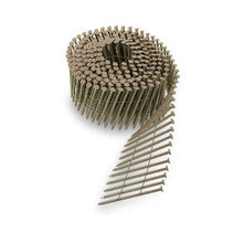 .092" 304 2-1/2" Stainless Steel 15 Degree Wire Coil Painted Siding Nails - 900 Count