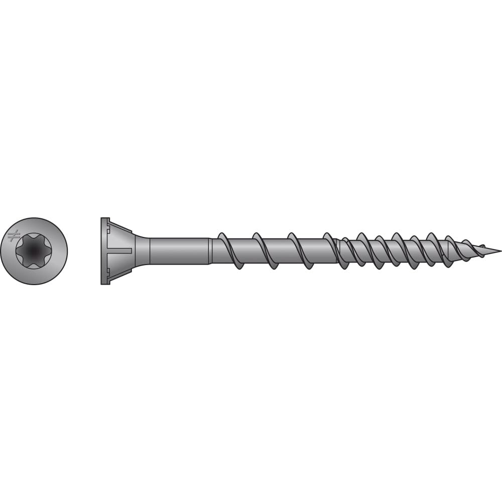 WSVF3S Simpson Strong-Tie WSV Wood Subfloor Screw Quik Guard Coated 3" 1,000-CT Carton