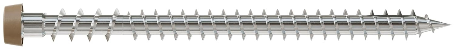 DCU234S316TN Simpson Strong-Tie 2-3/4" DCU Deck-Drive Collated Composite Screw Type 316 Stainless Steel Painted Tan 1000-CT Carton