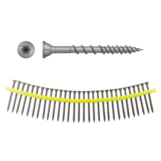 WSVF212S Simpson Strong-Tie WSV Wood Subfloor Screw Quik Guard Coated 2-1/2" 1,500-CT Carton