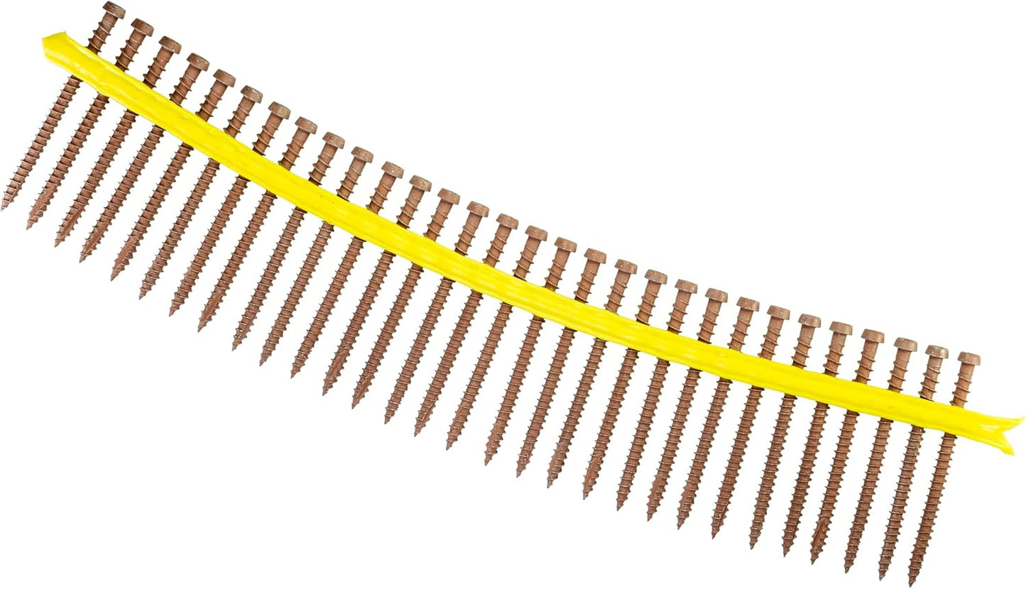 DCU234STN03 Simpson Strong-Tie 2-3/4" DCU Deck-Drive Collated Composite Screw Tan03 1000-CT Carton