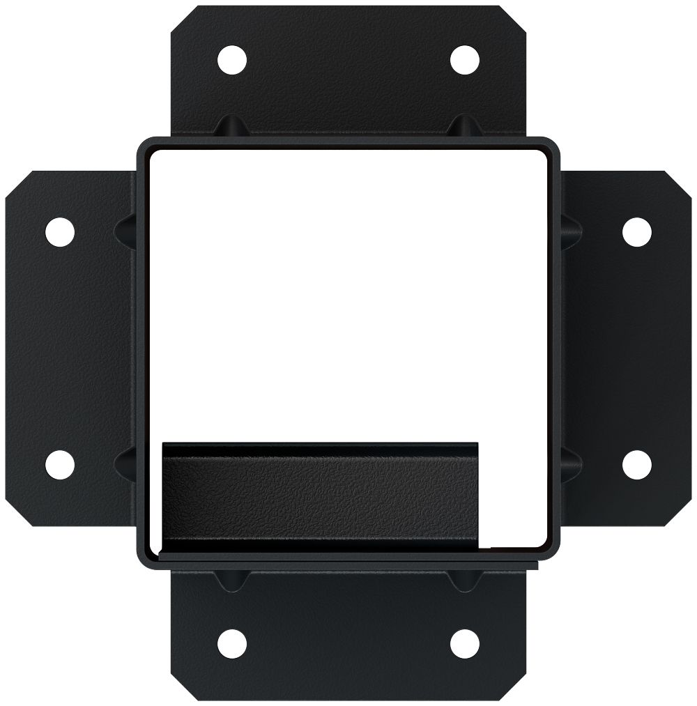 SAGE-B44-KT2 4X4 Post Base 2-Piece with Screws