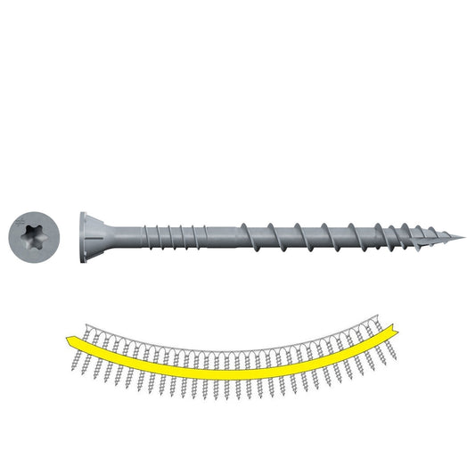 DSVG212S Simpson Strong-Tie DSV Wood Screw Gray 2-1/2" 1000-CT Carton
