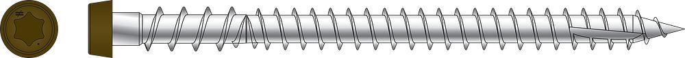 DCU234S316BR01 Simpson Strong-Tie 2-3/4" DCU Deck-Drive Collated Composite Screw Type 316 Stainless Steel Painted Brown 01 1000-CT Carton