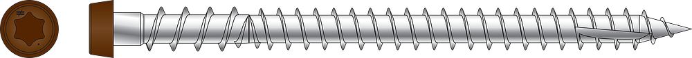 DCU234S316RD01 Simpson Strong-Tie 2-3/4" DCU Deck-Drive Collated Composite Screw Type 316 Stainless Steel Painted Red 01 1000-CT Carton