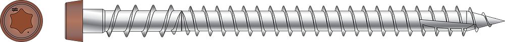 DCU234S316TN03 Simpson Strong-Tie 2-3/4" DCU Deck-Drive Collated Composite Screw Type 316 Stainless Steel Painted Tan03 1000-CT Carton
