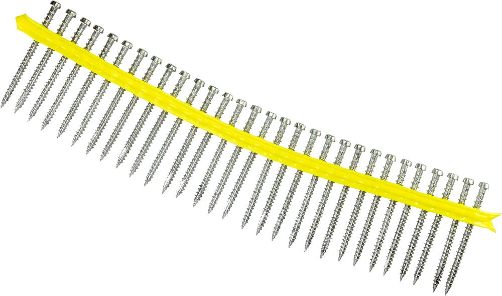 DCU234S305 Simpson Strong-Tie 2-3/4" DCU Deck-Drive Collated Composite Screw Type 305 Stainless Steel 1000-CT Carton