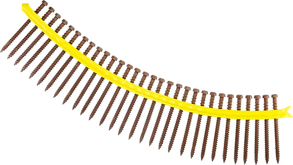 DCU234STN01 Simpson Strong-Tie 2-3/4" DCU Deck-Drive Collated Composite Screw Tan01 1000-CT Carton