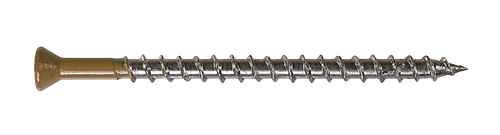 DTH212S305TN02 Type 305 Stainless Steel 2-1/2" Sharp-Point Quik Drive Collated Trim-Head Screw 1000-CT Carton Painted Tan 02