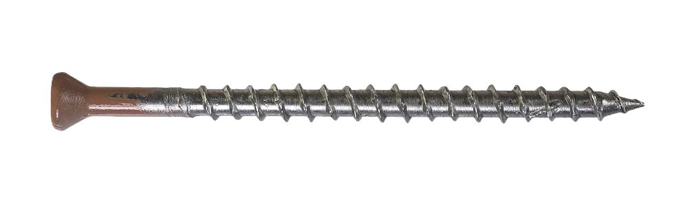 DTH212S305TN04 Type 305 Stainless Steel 2-1/2" Sharp-Point Quik Drive Collated Trim-Head Screw 1000-CT Carton Painted Tan 04