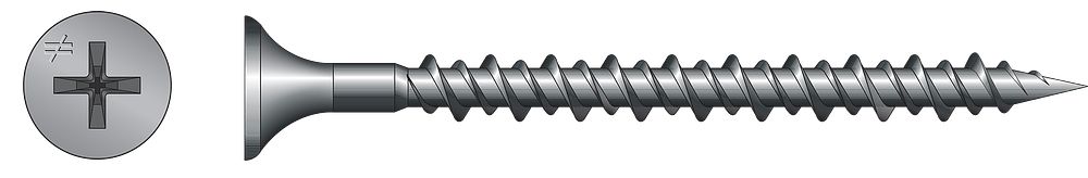 DWHL178PS Simpson Strong-Tie 1-7/8" DWHL Collated Drywall Screw Gray Phosphate Coating 2000-CT Carton
