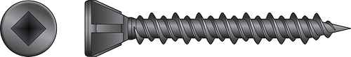 HCKMTH114S Simpson Strong-Tie 1-1/4" MTH Collated Wood Underlayment Screw Gray Phosphate Coating 1000-CT Carton