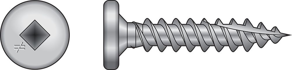 SSPC1BS1012 Simpson Strong-Tie Type 410 Stainless Steel 1" PC Collated Panel Clip Screw 1500-CT Carton