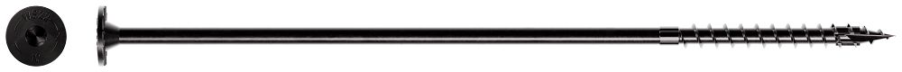 SDWS221000DBB-R50 .220" X 10" SDWS Timber Screw with Black Double Barrier Coating 50-CT Box with Bit