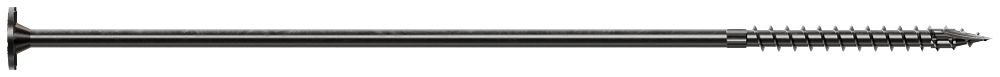 SDWS221200DBB .220" X 12" SDWS Timber Screw with Black Double Barrier Coating 250-CT Box with Bit