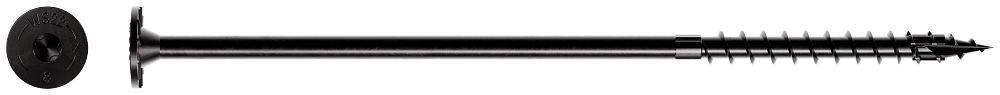 SDWS22800DBB-RP1 .220" X 8" SDWS Timber Screw with Black Double Barrier Coating Individual Screw