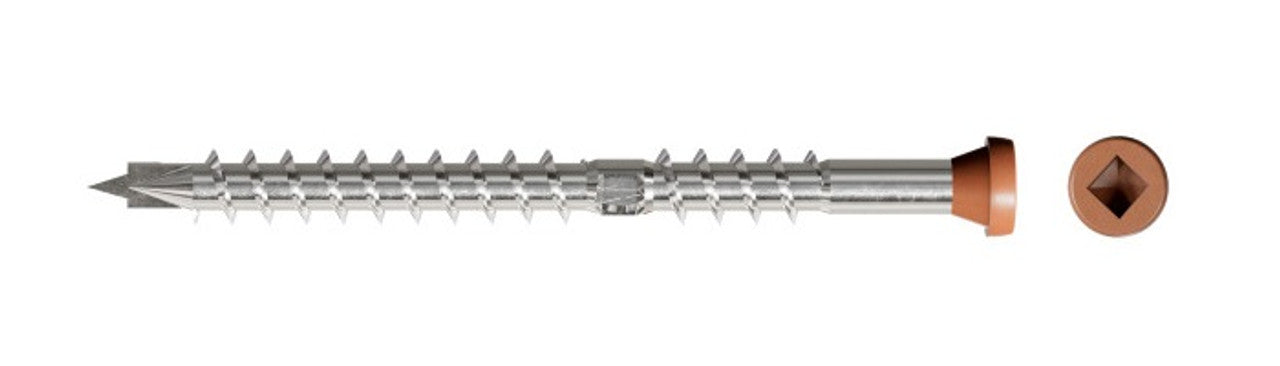 SSDHPD212SB Type 305 Stainless Steel 2-1/2" DHDP Quik Drive Collated Hardwood Screw 1000-CT Carton Painted Tan